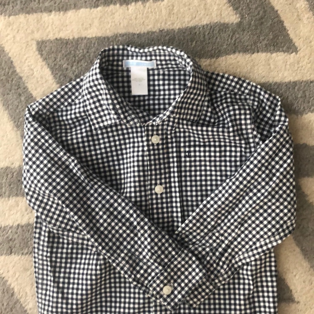 Like New Janie and Jack boys gingham shirt!